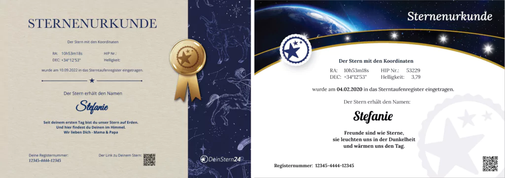 Certificats Sceau et Terre