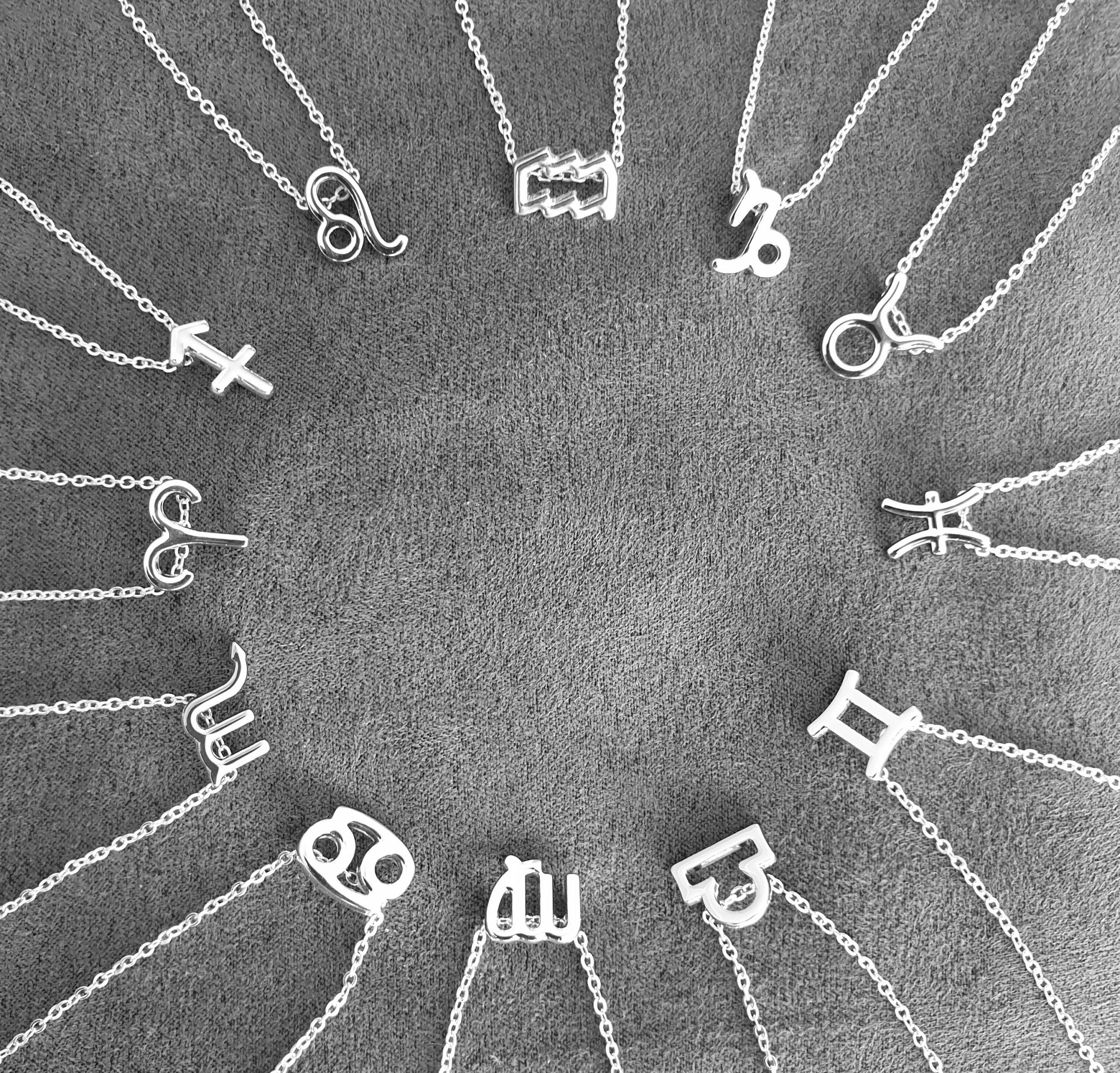 Chaînes de signe astrologique argent