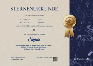 Certificat avec cachet