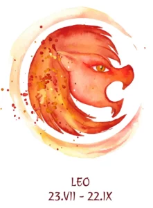 Un symbole du lion peint à la main